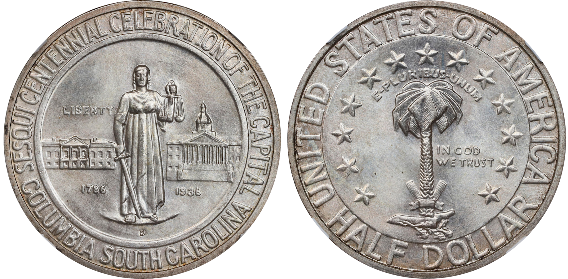 A collection of rare coins from South Carolina