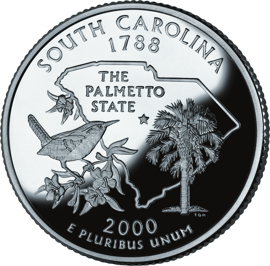 South Carolina state quarter reverse
